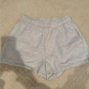 Women's Grey aritzia tna fleece boyfriend Shorts